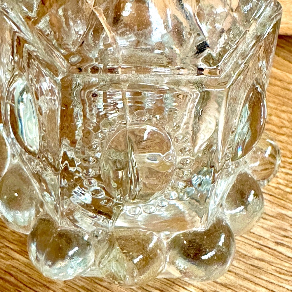 Vintage 1940's L E Smith Ornate Crystal Glass Perfume Bottle Atomizer - Picture 4 of 6